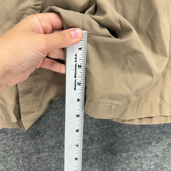 Joan Harper Shorts Women 18 Plus Beige High Rise Chino Pull On Elastic Waist - Picture 5 of 9